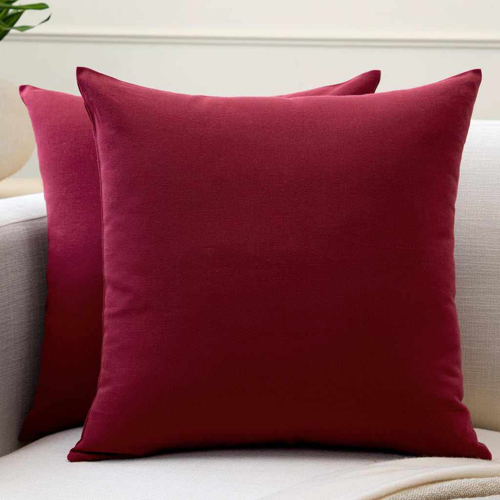 Encasa XO Cushion Covers, No Inserts, Cotton Throw Pillow Cases