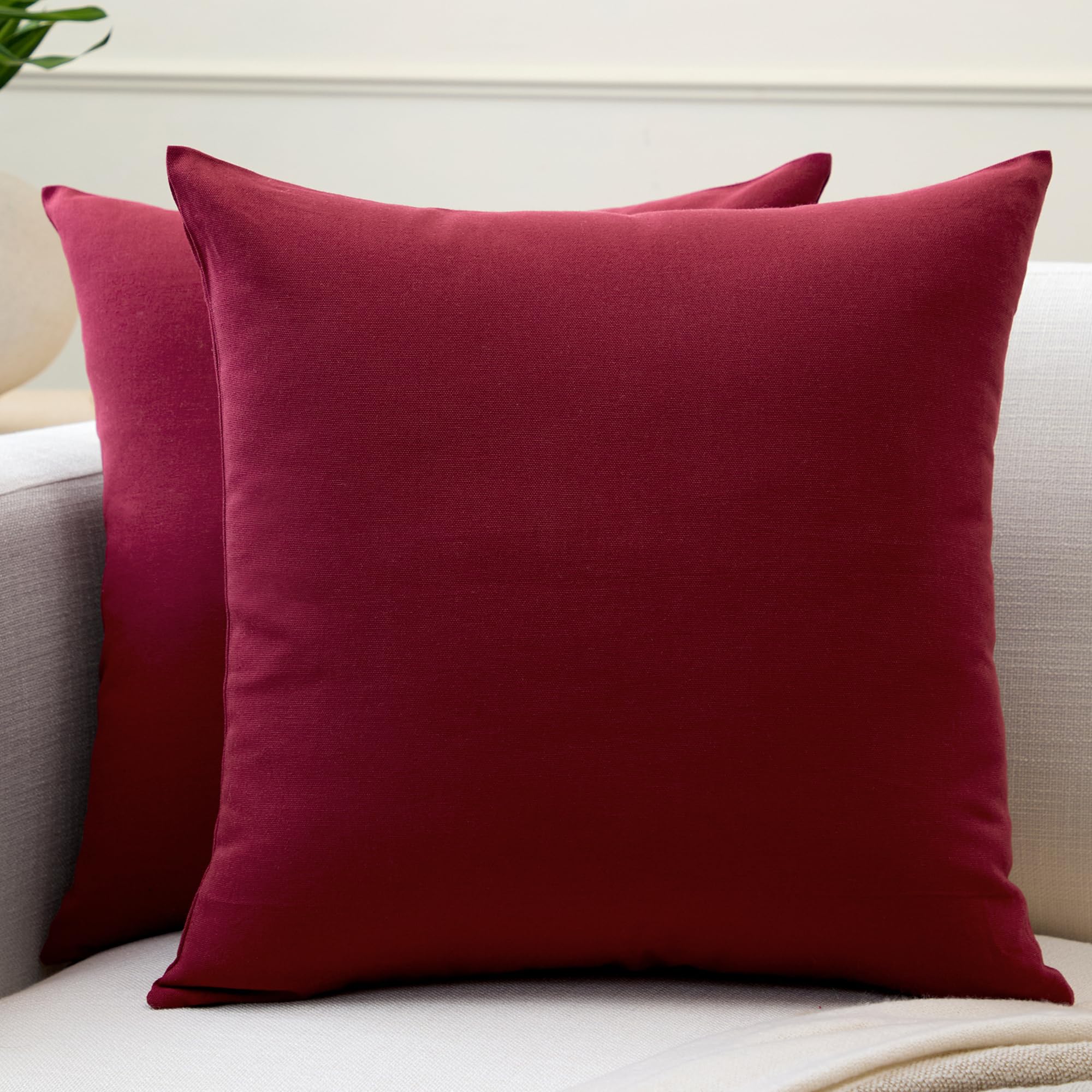 Encasa XO Cushion Covers, No Inserts, Cotton Throw Pillow Cases