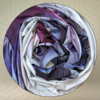 FAHABO Iconic Collection Digital Print Swiss Butter Cotton Scarf Stole for Women (Mute Sky Blue - Pu)