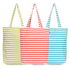 AQVA Printed Pack of 3 Cotton Tote Bag for Women | Trendy Stylish Multipurpose Handbags for Daily Use | Shoulder Bag for Shopping, Beach, Travel and Grocery | Set 3