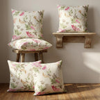 Clasiko Cotton Cushion Covers 16x16 – Set of 5 Decorative Cushion Covers, Bloom Lace, Soft Cotton, Hidden Zip, Sofa & Bedroom Décor