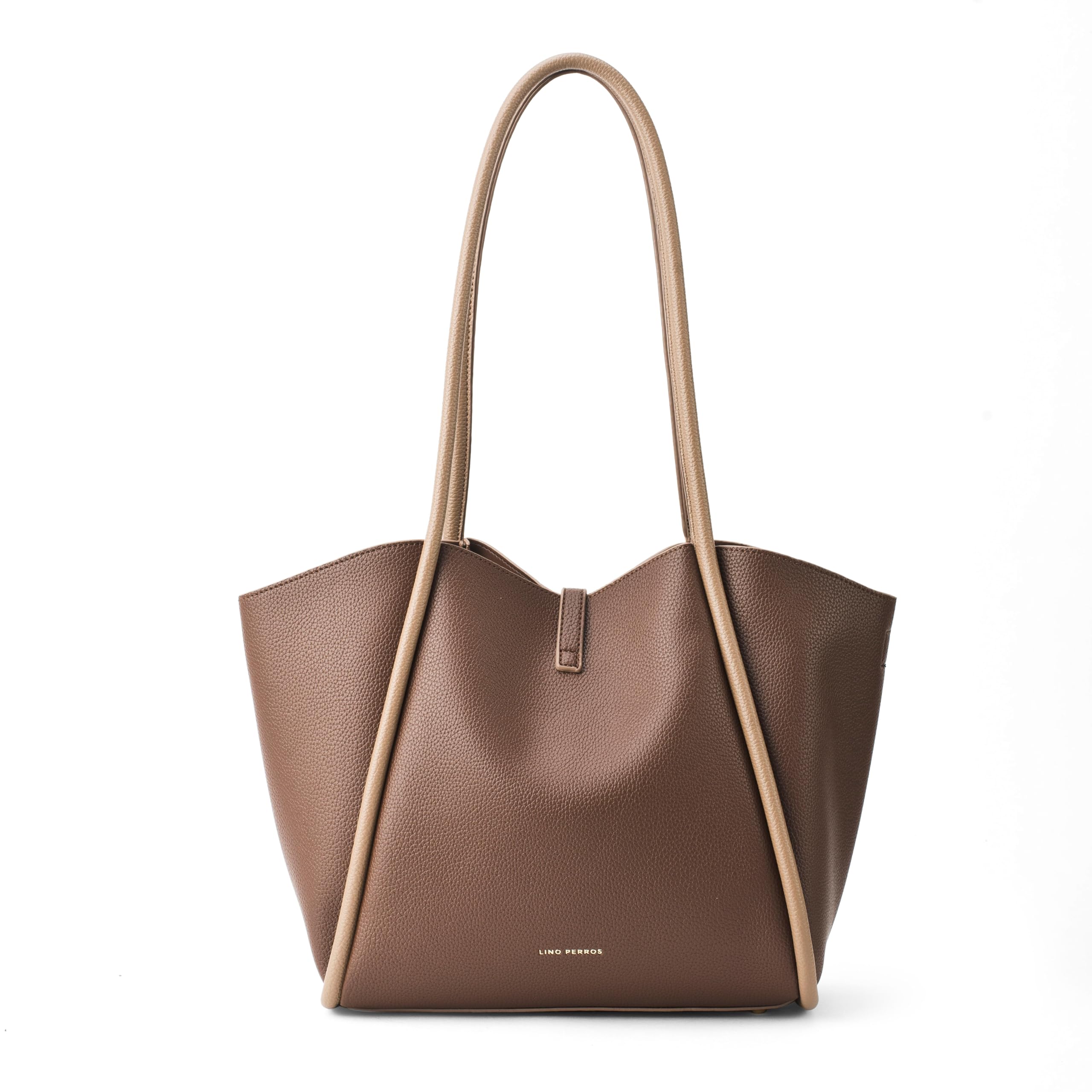 Lino Perros Avril Elegant Everyday Brown Tote bag