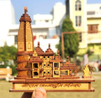 HaridwarDivine Authentic Design Shri Ram Mandir Ayodhya 3D Model Wooden Hand Carved Temple