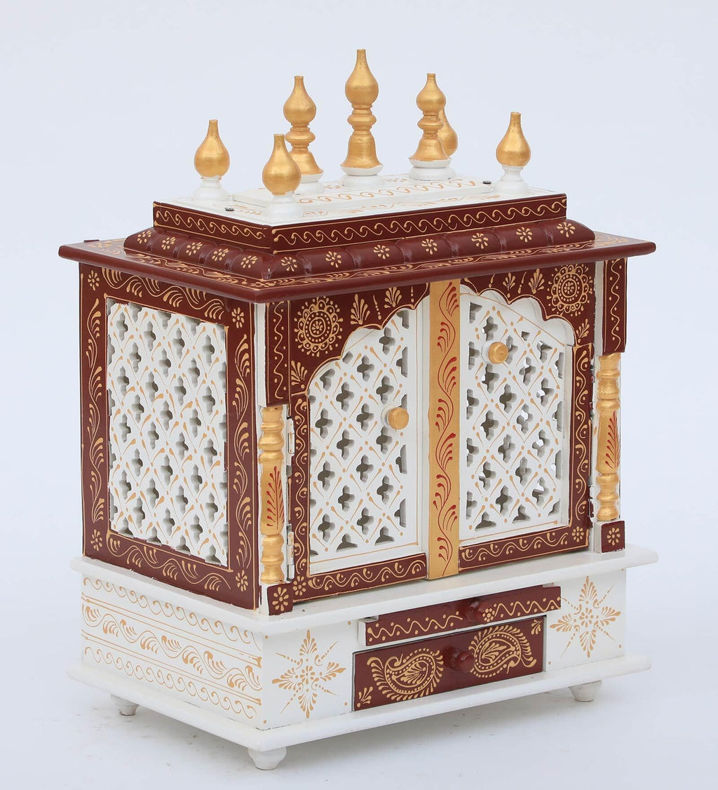 Kamdhenu Art and Craft Wooden Temple/Home Temple/Pooja Mandir/Pooja Mandap/Temple for Home (Cpjali60 Cm)