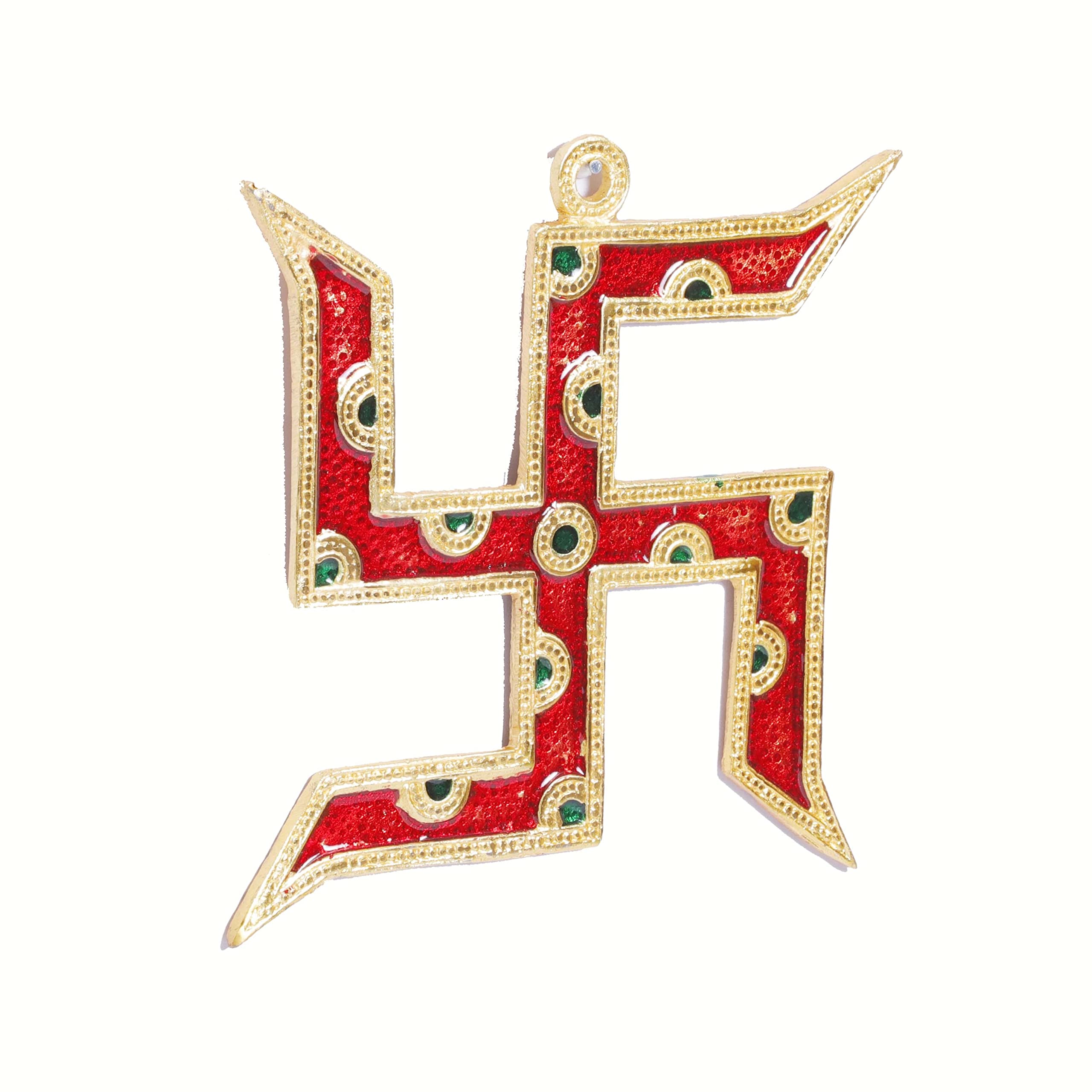 KridayKraft Metal Wall Hanging Swastik Vastu for Home Office Wall Décor Decorative Showpiece Item Wall Sculpture Modern Wall Art for Decoration & Gifting Purpose