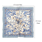 Ahamo Silk Blend Square Scarf for Women 70x70cm | Stylish Paisley Print Bandana Headscarf | Satin Hair Accessory for Daily Use/Wedding/Office