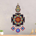 Artvibes Hamsa Hand Evil Eye Wall Hanging Decor for Home Entrance | Nazar Battu Protection Ornament | Spiritual Boho Wall Art for Living Room | Hallway | Office and Gift Idea (WH_85134N)