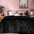 Abrazo AC Blanket | 300 GSM Lightweight Super Soft Cozy for Bed, Sofa, Couch, Travel & AC Room | Double Bed 220×240 cm | Solid Color | Breathable All-Season Comfort (Midnight Black) Kafalo