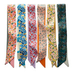 6 Pack Fashion Scarves for Women, Versatile Boho Head Scarf, Satin Scarf for Hair, Neck, Wrist, and Purse Accessories
