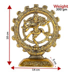 KridayKraft Metal Natraj Shiva Idol Natrajan Statue for Home Decor,Gold Plated Dancing Shiva Natraja/Natrajan (Mahakal Murti) Showpiece Figurine Murti Deccoration & Gifts Article...