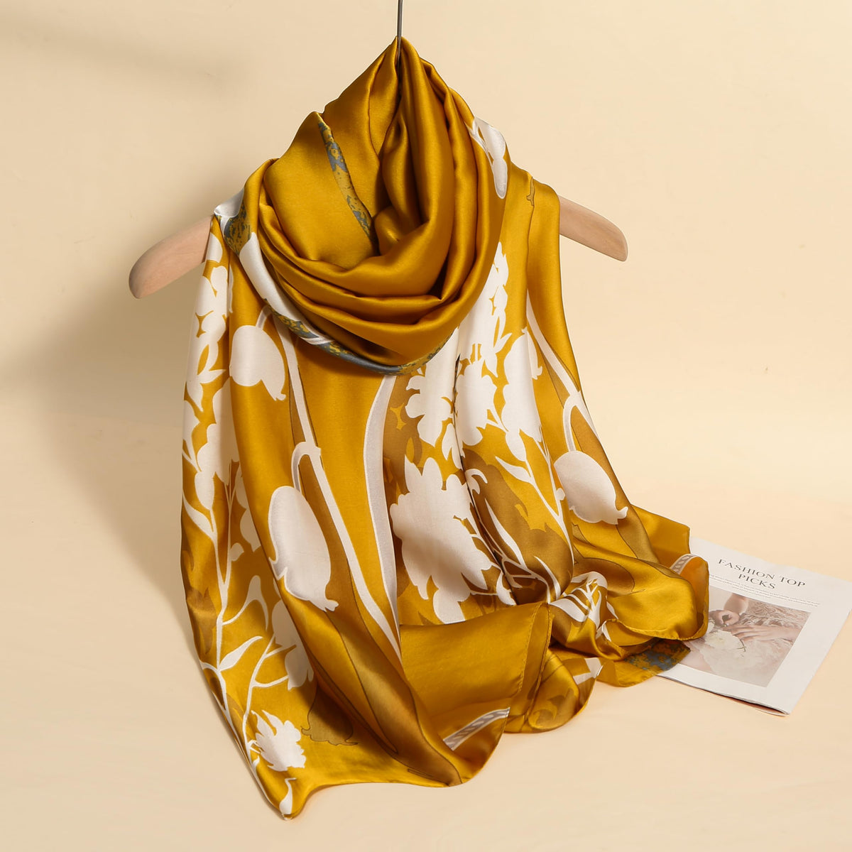 CrossKulture Two Toned Silken Satin Feel | Stylish, Soft & Lightweight Stole | Satin Feel Neck, Hair and Head Scarf For Women