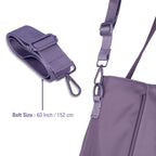 Women’s Tote Bag with Zipper & Adjustable Shoulder Strap – Lightweight Large Handbag for Work, Travel & Daily Use (PURPLE)