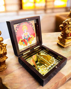 WARMINGO DE Hanuman Ji Pocket Temple Charna Paduka Bajrang Bali | Gold Plated Box God Idol Bhagwan | Religious Gift for Mom & Dad | Diwali Gift Item | Pawan Putra Hanuman Jayanti (Hanuman Ji)
