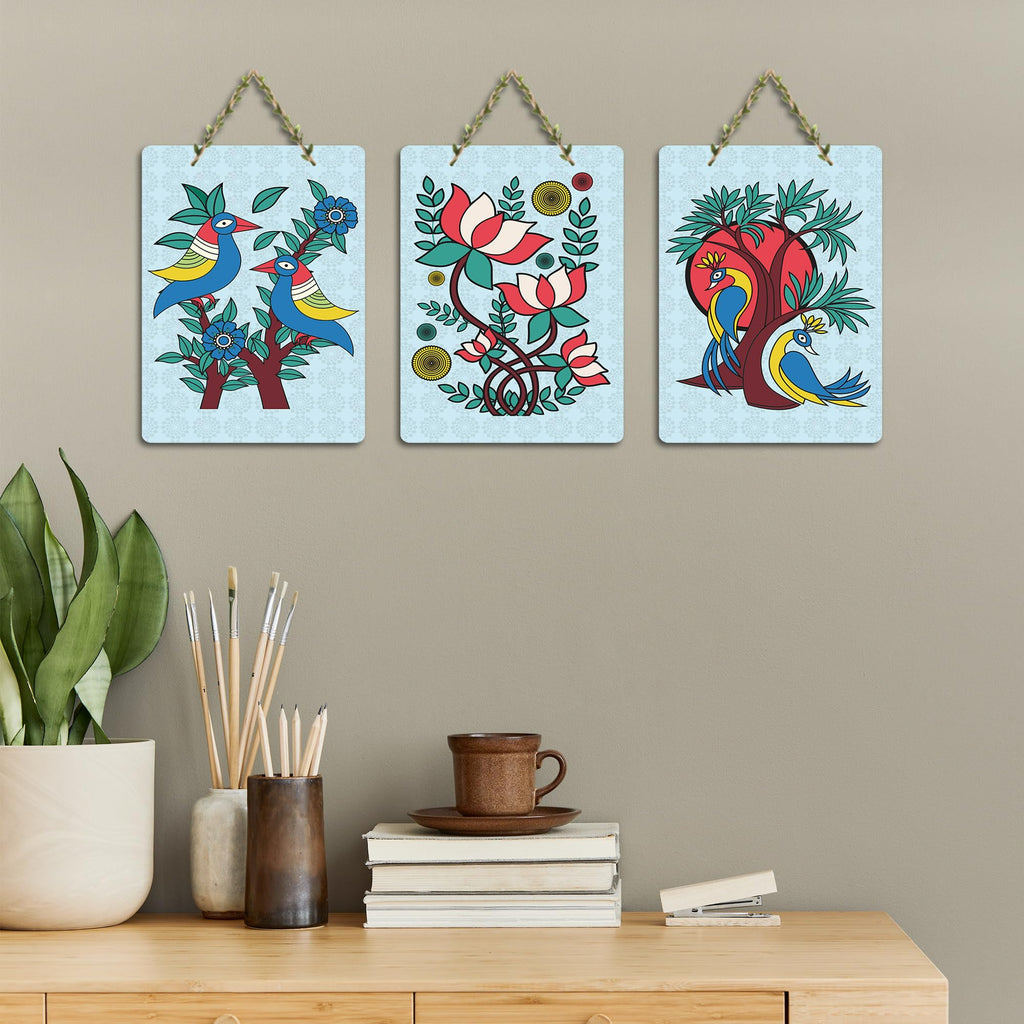 Artvibes Kalamkari Art Wall Hanging Home Decorative Wall Art for Living room | Bedroom | Gifts | Wall Hanger for Decoration | Modern Decor | Artwork | Wall Sculpture | Signs & Plaques (WH_96170N)