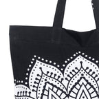 Ravaiyaa - Attitude is everything Cotton Shopping Bag Purse Bags Women Tote Shoulder Handbag (Black Ombre Bag)