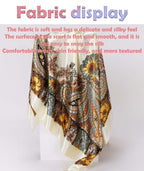 Unisex Polyester Elegant Head Scarf For Women - Fashionable And Versatile Head Scarf For Occasions - Stylish Headwear And Scarf,Ideal For Everyday Use And Special Events (White)