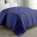 MeckHome Culture MHC- 800 Series Quilted Comforter 300-GSM Microfiber Soft/Fluffy Hypoallergenic Comforter/Quilt/Dohar/Rajai for (90 x 100 Inches) Double Bed Comforter -Medium Blue Kafalo