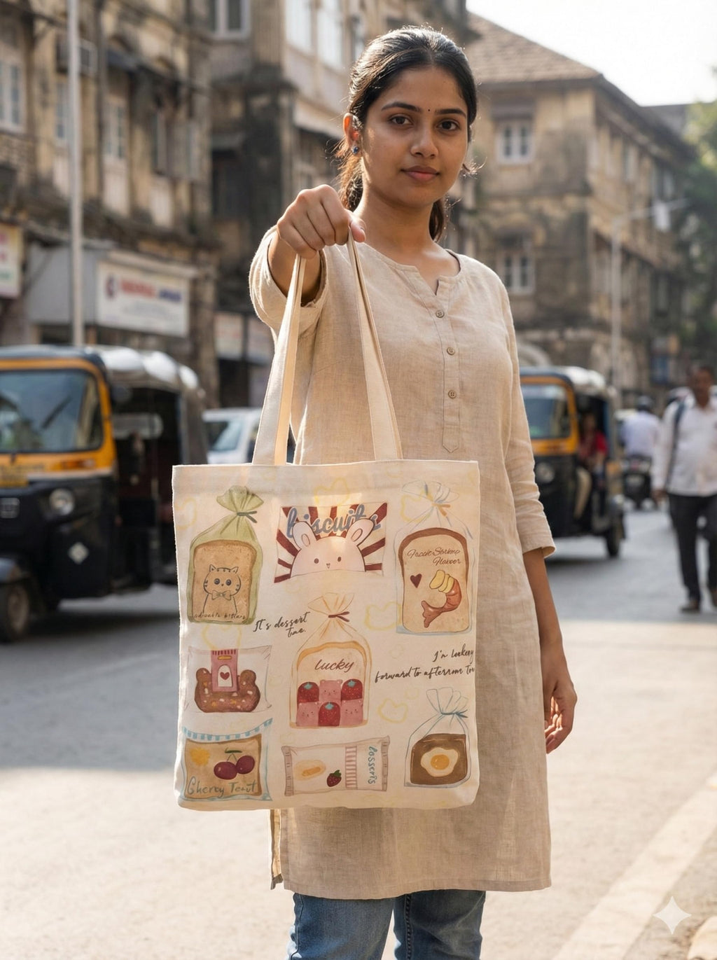 BAGILO Tote Bag for Women, Plain Tote Bag with Zipper, Reusable Multi-Purpose Cotton Bags for School/Gym/Shopping/Beach & Groceries, DIY Gift Bags, 13X15 (Style2)