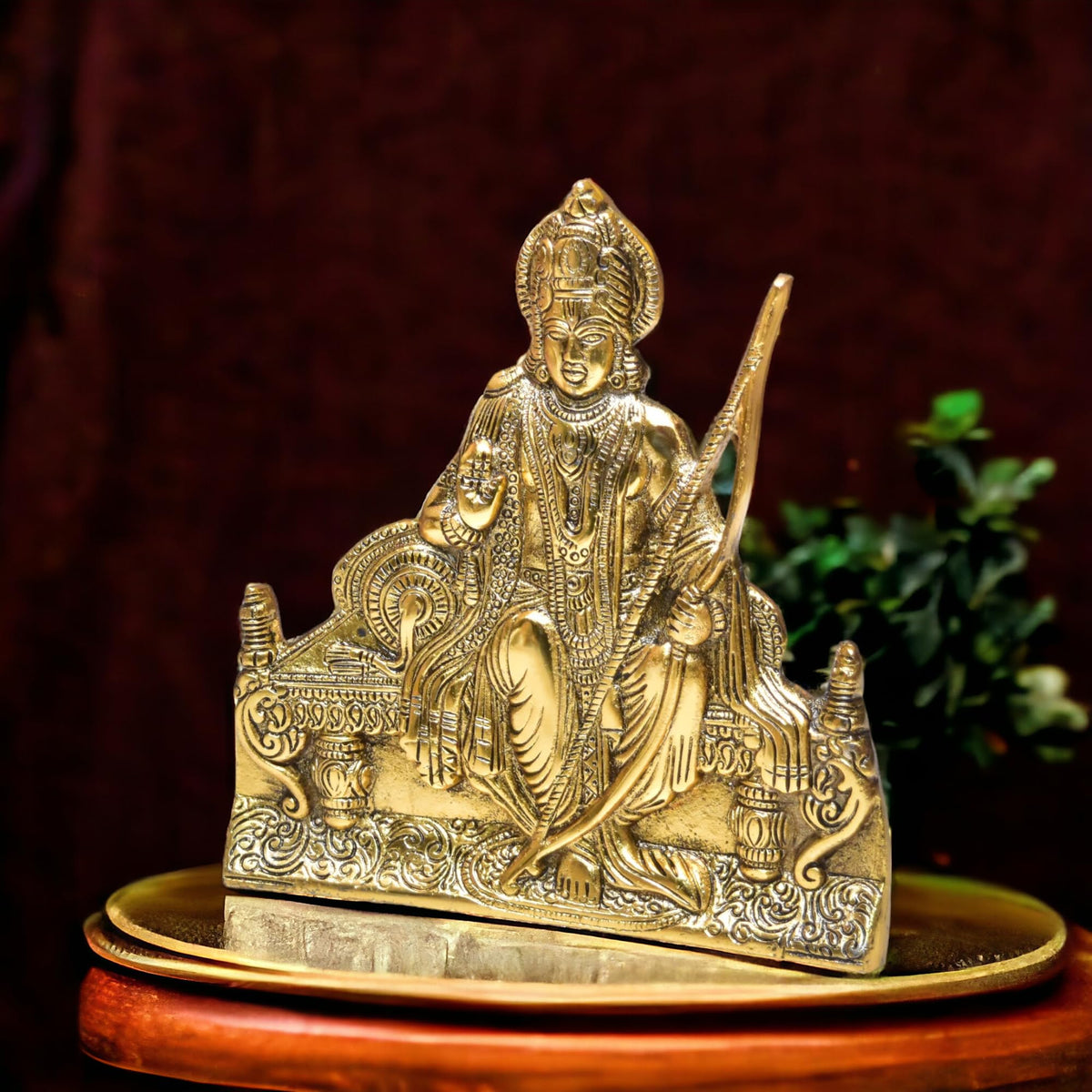 KridayKraft Metal Shree Ram Architectural Model Prabu Shri Ram Bhumi Ayodhya Showpiece for Home Decor, Office | Metal Showpiece Wall Hanging