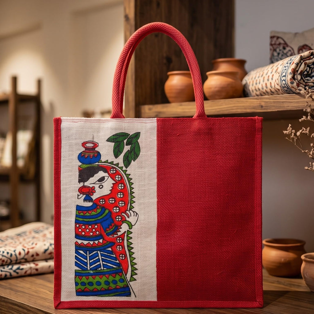 NEXUS Madhubani jute Bag