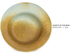 Bodhi House Ceramic Handmade Pasta Plates, Set of 2, 24cm, Turquoise Copper