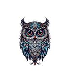 Heu Owl Printed Canvas Tote Bag | Eco-Friendly Reusable Cotton Shoulder Bag | Artistic Bird Design Shopping Tote for Women & Men