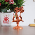 KridayKraft Metal Shivshakti Om Trishul Damru Rudaksha Mala Idol Symbol Statue. (Copper Finish)