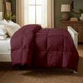 Day Care® Cloud Loom 500 GSM Filling Microfiber Comforter | Warm Winter Quilt Blanket Rajai | Soft, Breathable & Durable Bedding | 60x90 Single Bed - Wine Kafalo