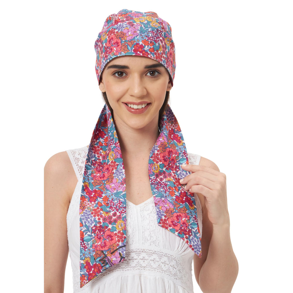 The Headscarves Premium Cotton Printed Headscarf for Women – Soft Chemo Headwear, Stylish Hijab Cap, Breathable Headwrap for Hair Loss, Modest Fashion Scarf & Cancer Turban