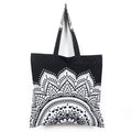 Ravaiyaa - Attitude is everything Cotton Shopping Bag Purse Bags Women Tote Shoulder Handbag (Black Ombre Bag)