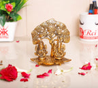 KridayKraft Metal Laxmi Ganesh Statue/Murti for Pooja Room & Home Office Décor,Laxmi Ganesha Idol for Diwali Gift,Religious Idol Showpiece Figurines Decorative & Diwali Poojan...