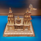 Shri Kashi Vishwanath Temple 3D Wooden Model – Premium Handmade Souvenir for Home Decoration and Spiritual Spaces-Home Decor Or Showpiece- 6 Inch Height