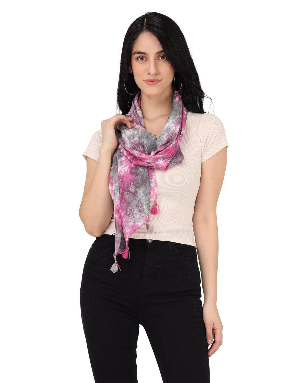 PALATT Cotton Scarf for Women | Lightweight Summer Stole for Women | Soft Breathable Ladies Scarf | Size 70 x 180 cm