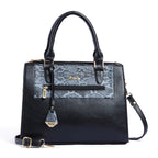 EXOTIC Urban Grace Handbag with Snake Print Panel