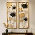 DSH CRAFTING YOUR CURIOSITY Metal Wall Art Handcrafted Wall Sculpture Set Of-2 Multicolour Perfect For Living Room Bedroom Home Hotel Decoration.(iWART-34-BERLIN-2P)