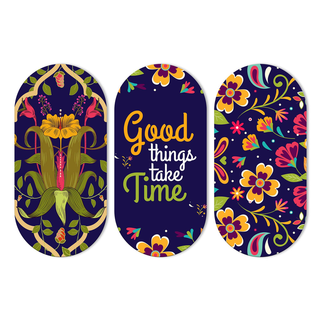 Artvibes Positive Quote Designer Wall Hanging Wooden Art | Quotes Decor Item | Wall Poster | Office Wall Decoration Items | Wall Art Print | Inspirational quotes | Gift Items (WH_9026N), Set of 3