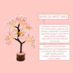 Vastu Vardan Rose Quartz Tree | 300 Beads | Love-Attracting Crystal Tree for Emotional Healing, Compassion, and Harmony | Spiritual Decor for Home and Office