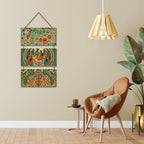 Artvibes Modern Indian Art Decorative Wall Hanging Ornaments | Living Room | Office | Wall Art Painting For Hall | Graphic Artwork | Wall Illustrations | Handcrafted Art | Ideal Gifts (WH_9430N)