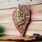 KridayKraft Metal Leaf Ganesha ji Statue,Ganpati Wall Hanging Sculpture Lord Patta Ganesh Idol Lucky Feng Shui Wall Decor Your Home, Office,Religious Gift Article Decorative,Showpiece Figurines...