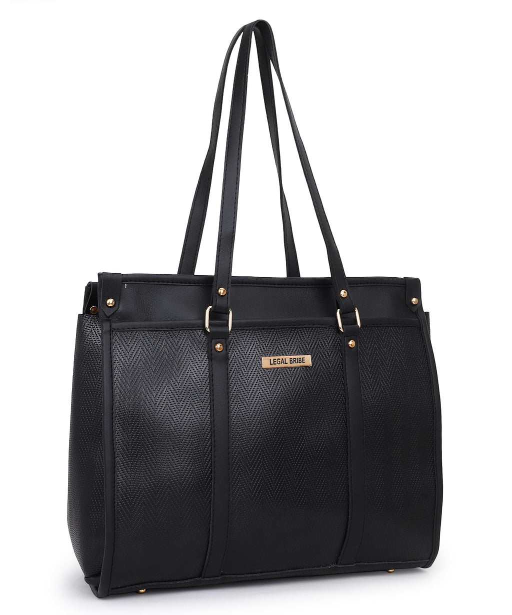 LEGAL BRIBE Stunning Tote Bag (Dark Black)