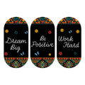 Artvibes Dream Big Positive Quotes Printed Wooden Wall Hanger for Home | Office | Living Room | Gift | Modern Decoration Items | Kitchen Wall Decor | Artworks (WH_9016N), Set of 3