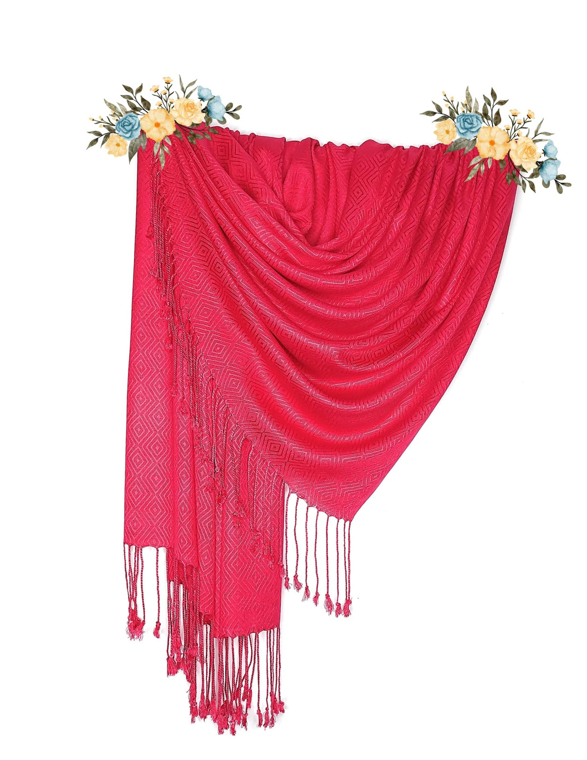 Chandwasia Viscose Doby Weaving Fabric Scarf Stole and Shawl for Men and Women | Lightweight Soft Breathable Wrap for Summer and Winter