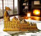 MORADABAD BRASS VILLA Pure Brass Ram Mandir Ayodhya Model Ram Mandir Brass Model Decorative Showpiece for Home & Office Table, Desk, Living Room Gift for Housewarming