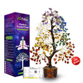 JD FRESH 200 Beads Crystal Tree/7 Chakra Crystal Tree/Showpiece Good Luck and Positive Energy/Showpiece for Living Room/Natural Healing Gemstones Money Tree/Lucky Tree for Good Luck (Multicolor)
