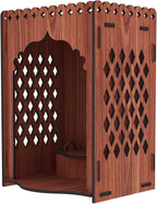 SSI Fully Handmade Beautiful Small Wooden Home and Office Temple/Pooja Mandir
