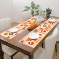 PRAKARTIK BY INDUARTS Dining Table Mats Set of 6 - Merry Christmas Theme,Digital Print, Washable, Indoor/Outdoor, Heat-Proof, Water Resistant, Wipe & Clean (47X33 cm) Cream & Red Kafalo