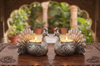 KridayKraft Designed with a Versatile Central Cavity, This Peacock Serves as a Stunning tealight Candle Holder, a mini Indoor Planter, a Unique Pen Stand, or a Sophisticated Vanity Organizer.