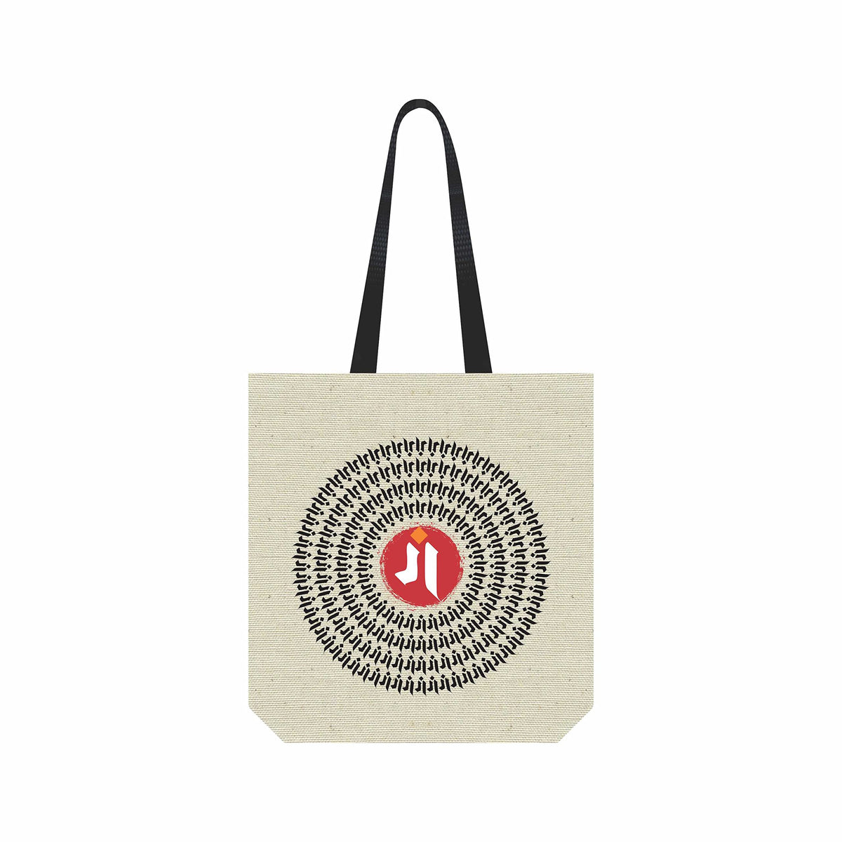 AKSHARYOGI Ganesh Mantra Calligraphy Canvas Tote Shoulder Bag | 100% Organic & Eco-Friendly Cotton Shopping/Grocery Bag | Sturdy Canvas Bag 15kgs Capacity | Reusable Tote Bag for Womens Girls in White