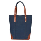 Mona B Canvas Tote Handbag for Women with Pouch perfect for Travel, College and office Use - Navy