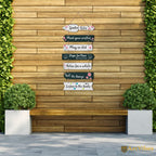 Artvibes Garden Rules Wooden Wall Art For Garden | Balcony | Quotes Decor Item | Craft For Everyone | Decoration Wall Hanging Items | Wall Poster | Unique Gift | Garden Quotes Wall Hanging (WH_7001N)